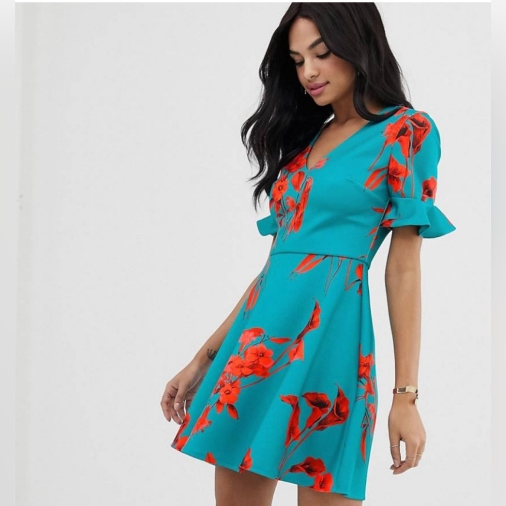 NWT Gorgeous Ted Baker colorful cocktail dress!